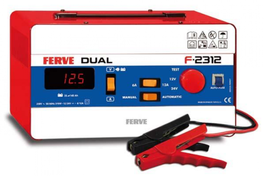 FERVE CARGADOR DE BATERIA DUAL F-2312