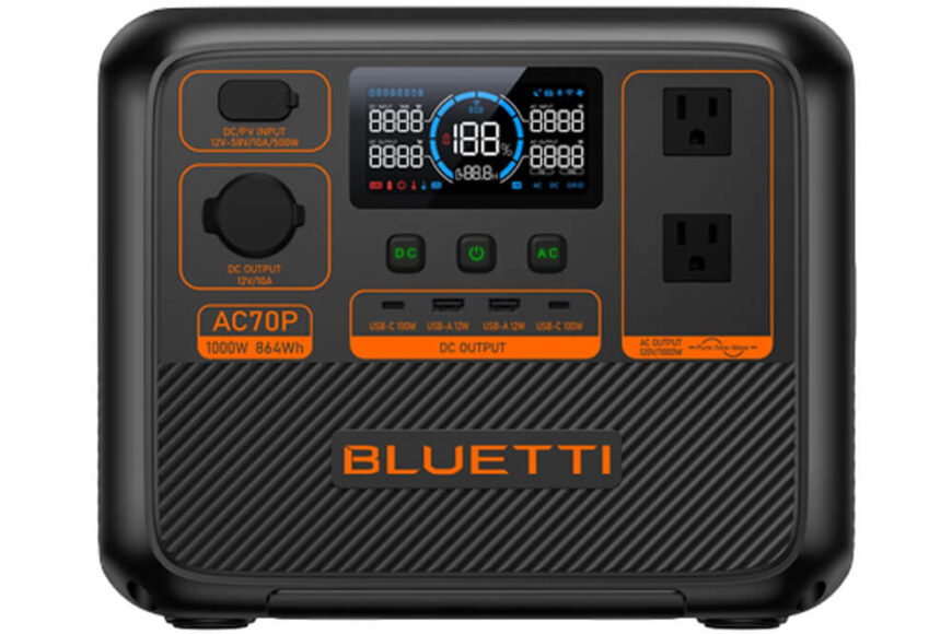BLUETTI AC70P – Estación de poder portátil 1000 W