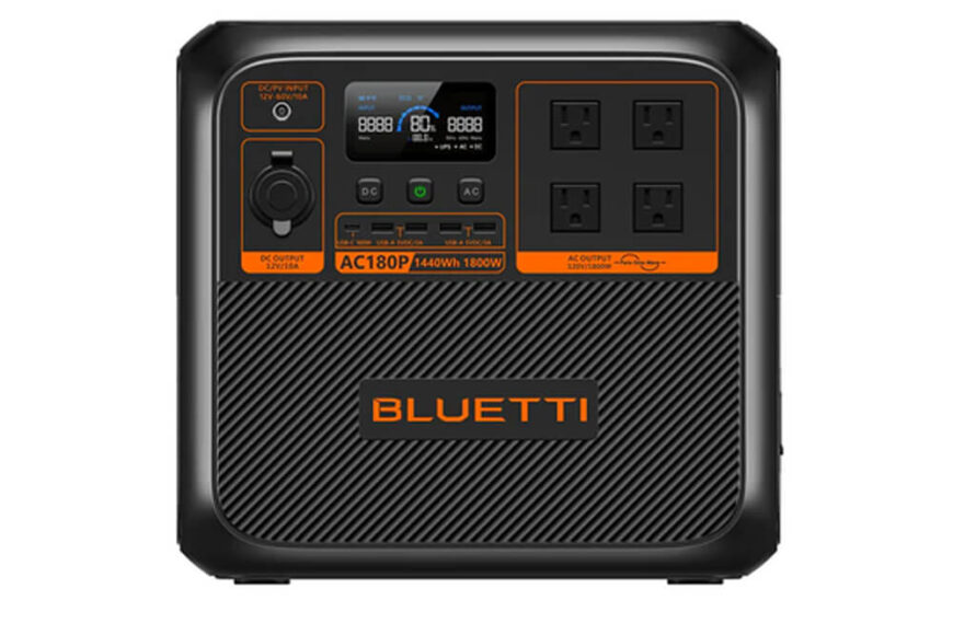BLUETTI AC180P – Estación de poder portátil 1800 W